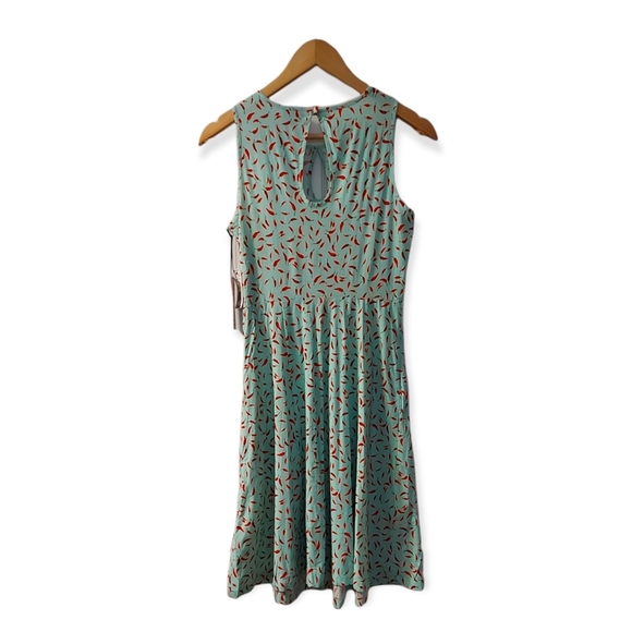 NWT Savile Row Dress Mint Green with Chili Pepper Print. Size 4. Has P… - Picture 4 of 5